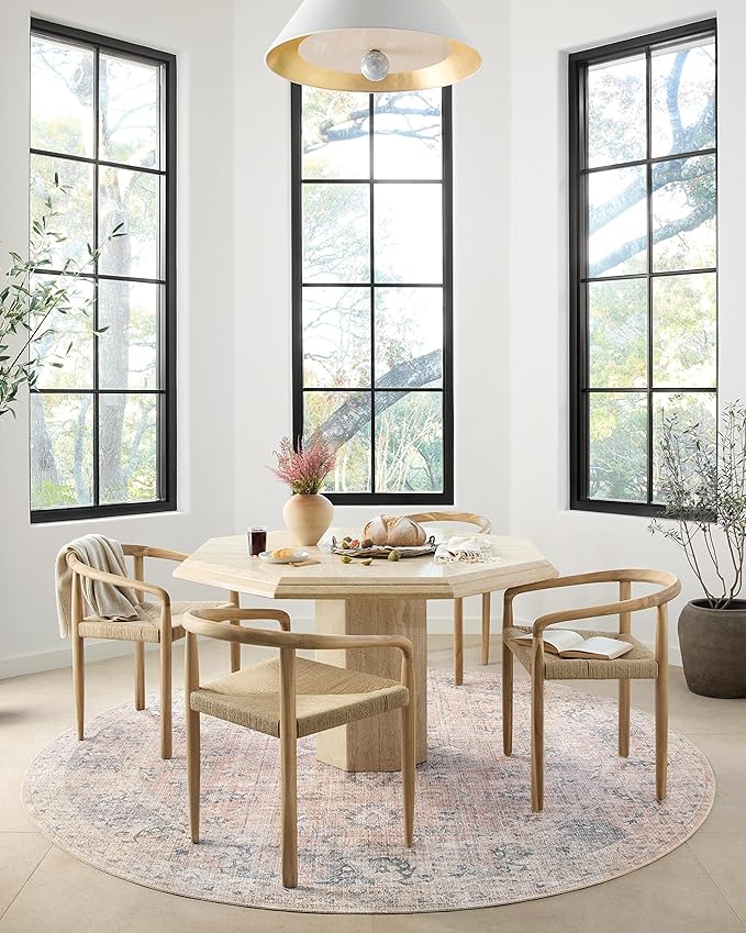 Loloi Skye Collection SKY-01 Blush/Grey 9'-0" x 12'-0" Area Rug