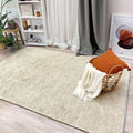 Alfa Rich 3x5 Sand Beige Washable Area Rugs for Living Room Bedroom Kitchen Cotton Runner Decor Rug
