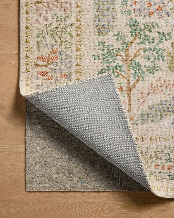Loloi Rifle Paper Co. Canopy Collection CNP-05 Ivory 7'-6" x 9'-6" Area Rug