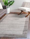 Rugs.com Angelica Collection Rug – 4' x 6' Light Gray Medium Rug Perfect for Entryways, Kitchens, Breakfast Nooks, Accent Pieces