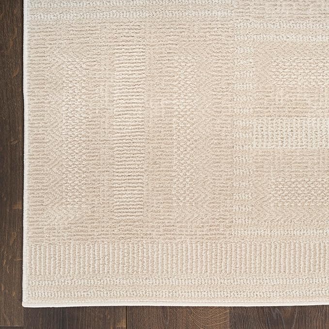 Nourison Home Nordic Taupe 5' x 7' Area Rug - Easy Clean, Non Shedding, Bed Room, Living Room, Dining Room, Kitchen (5' x 7')