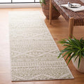 SAFAVIEH Tulum Collection Runner Rug - 2' x 8', Ivory & Sage, Moroccan Boho Tribal Design, Non-Shedding & Easy to Clean, Ideal for Living Room, Hallway, Foyer, Entryway, Bedroom (TUL272H)