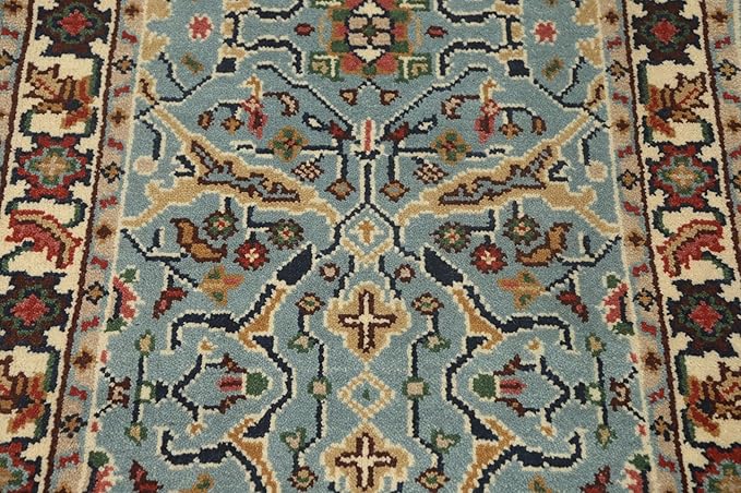 Transitional Collection 5' 0'' X 2' 10'' Rug Rug, All-Over 100% Wool Carpet for Home Décor, Foyer and Hallway