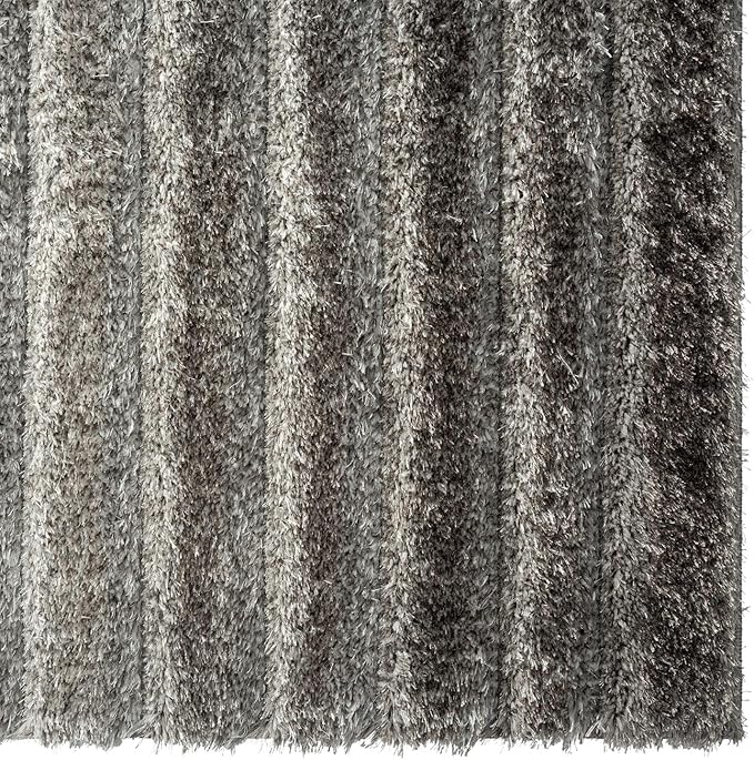 LUXE WEAVERS Lantanas Collection 7119 Grey 8x10 Modern Geometric Area Rug