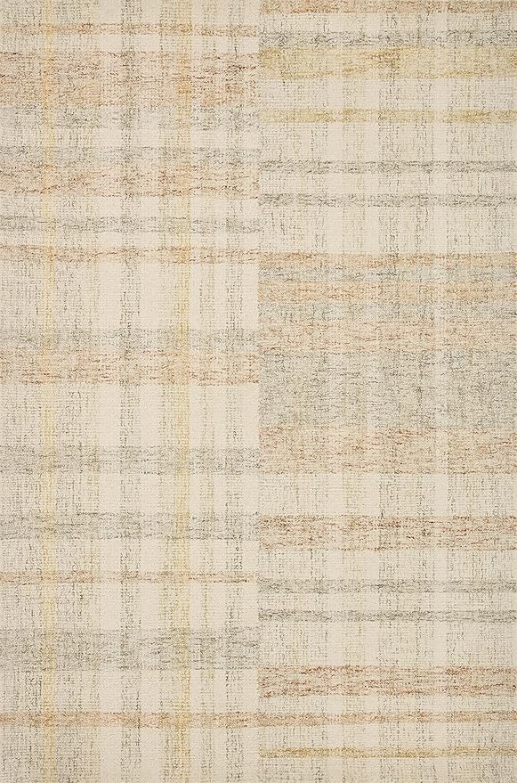 Loloi Chris Loves Julia Chris Collection CHR-04 Natural/Multi 7'-9'' x 9'-9'', .50" Pile Height, Area Rug