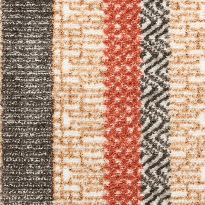 Nourison Home Nordic Multicolor 8' x 10' Area Rug - Easy Clean, Non Shedding, Bed Room, Living Room, Dining Room, Kitchen (8' x 10')