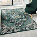 LUXE WEAVERS Moroccan Green 5x7 Medallion Area Rug for Living Rooms