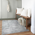 Light Grey Modern Rug for Bedroom 3x5 Minimalist Abstract Style Low Pile Floor Carpet Non Slip Washable 3 x 5 Area Rug for Kitchen Laundry Room Entryway Gray