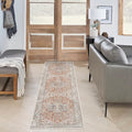 Nourison Home Astra Machine Washable Traditional Gold/Multicolor 2'2" x 10' Area Rug, Easy Cleaning, Non Shedding, Bed Room, Living Room, Dining Room, Kitchen (2x10)