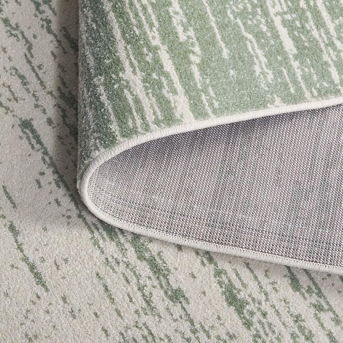 SAFAVIEH Area Rug 6x8 - Adirondack Collection - Sage & Ivory, Modern Ombre Design, Non Shedding & Easy to Clean, Ideal for Living Room, Bedroom, Office, Dining Space (ADR113X)