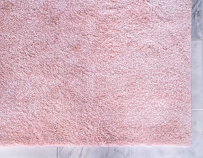 Unique Loom Solo Collection Area Rug - Calabasas (2' 2" x 13' Runner, Pink)