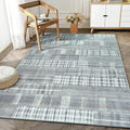 Bloom Rugs Washable Non-Slip 5' x 7' Rug - Gray Striped Area Rug for Living Room, Bedroom, Dining Room, and Kitchen - Exact Size: 5' x 7'