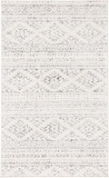 SAFAVIEH Tulum Collection Accent Rug - 2' x 5', Ivory & Grey, Moroccan Boho Tribal Design, Non-Shedding & Easy to Clean, Ideal for Front Door, Kitchen, Entryway, Foyer (TUL272A)