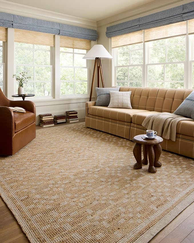 Loloi Chris Loves Julia Judy Collection JUD-07 Natural/Ivory 8'-6" x 11'-6" Area Rug