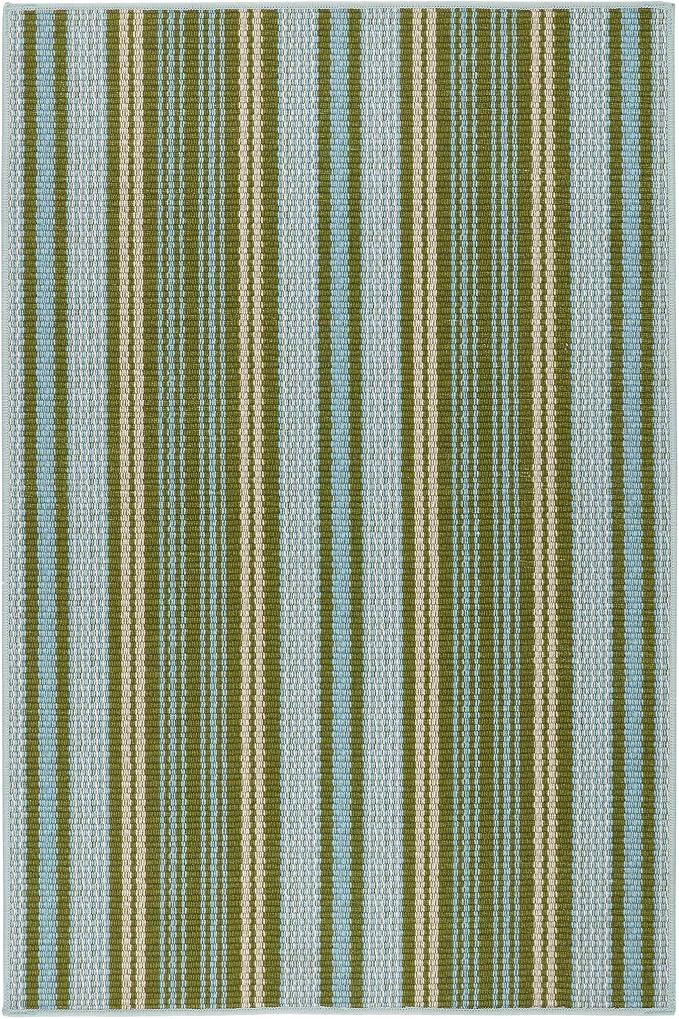 Dash and Albert Caravan Machine Washable Area Rug - 3' x 5' Multicolor Stripe Washable Accent Rug Durable, High Traffic Area Kitchen, Hallway, Bedroom, Stairs