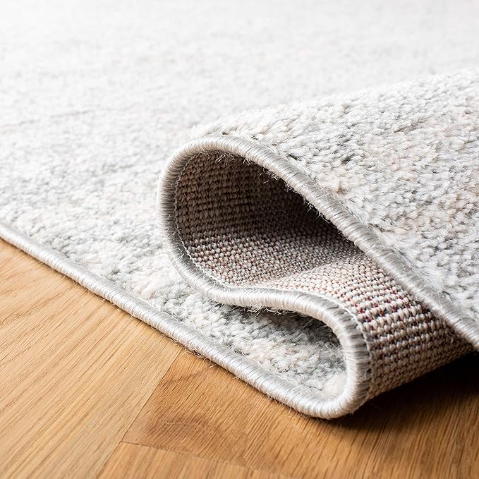 SAFAVIEH Tulum Collection Runner Rug - 2' x 7', Light Grey & Ivory, Moroccan Boho Tribal Design, Non-Shedding & Easy to Clean, Ideal for Living Room, Hallway, Foyer, Entryway, Bedroom (TUL272F)