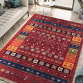 Keen Home Design 8x10 Rug - Machine Washable Area Rug with Non-Slip Backing, Ideal for Living Room, Dining Room, Bedroom - Vintage, Easy Clean, Durable, Low Pile Rug - (8' x 10')