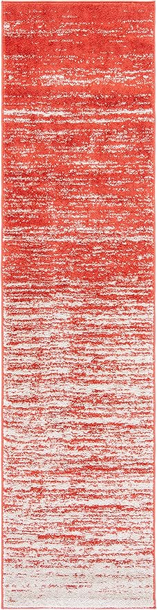 SAFAVIEH Adirondack Collection Runner Rug - 2'6" x 10', Orange & Grey, Modern Ombre Design, Non Shedding & Easy to Clean, Ideal for Hallway, Foyer, Kitchen, Entryway, Bedroom (ADR113P)