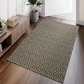 Hallway Runner Rug 3x5, Washable Kitchen Runners Non Slip, Ultra Thin Entryway Floor Mat Fit Under Door, Soft Low Pile Cotton Boho Carpet for Laundry Outdoor Bedroom