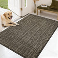 COSY HOMEER-Dirt-Trapper-Door-Mat 32"x48" Non-Slip Entryway Rugs,Washable Welcome Mat,Absorbent Entrance Mats,Low Pile Dog Door Mats for Front Back Doomats and Wet Shoes,Light Brown