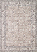 Kuden 10x14 Large Area Rug, Machine Washable Area Rug with Non-Slip Backing, Vintage Style, Soft, Easy Clean, Low Pile Rug for Living Room, Bedroom, Dining Room