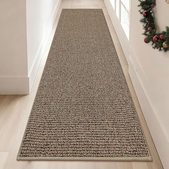 BEQHAUSE Hallway Runner Rugs 2x8, Hallway Rug Non-Slip Washable(Rolled-Up NO Creases), Runner Rug Absorbent Stain Resistant Hall Rug Carpet Runner, Entryway Rugs Floor Mat Laundry Room Rugs, Taupe