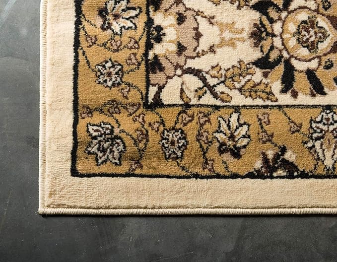 Unique Loom Espahan Collection Area Rug - Cape Cod (4' 1" x 6' 1" Rectangle, Ivory/ Beige)
