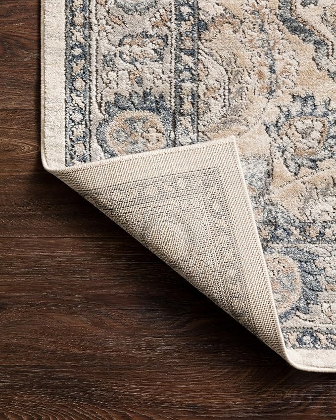 Loloi Teagan Collection TEA-01 Natural/Lt. Grey 2'-8" x 10'-6" Runner Rug, Large, Soft Neutral Rug, High-Traffic for Living Room, Bedroom, Home Office, Dining Area
