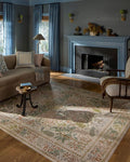 Loloi Rifle Paper Co. Canopy Collection CNP-05 Ivory 5'-0" x 5'-0" Round Accent Rug