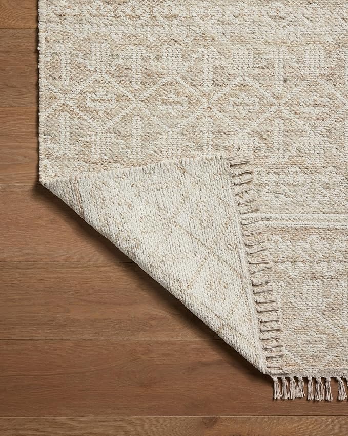 Loloi Angela Rose Rivers Collection RIV-03 Sand/Ivory 5'-0" x 7'-6" Reversible Area Rug