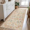 Bavni Runner Rug, Machine Washable Rugs for Bedroom 2x5, Non Slip Boho Rugs with Rubber Backing, Ultra-Thin Folable Rug Runner for Hallways Bathroom, Turmeric
