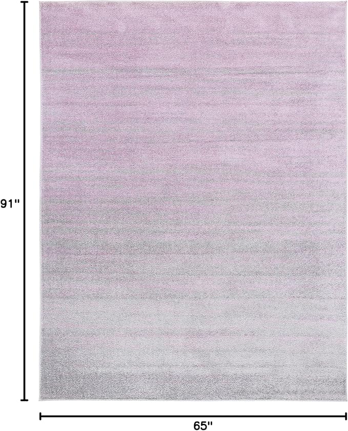 SAFAVIEH Adirondack Collection Area Rug - 5'5" x 7'7", Purple & Green, Modern Ombre Design, Non Shedding & Easy to Clean, Ideal for Living Room, Bedroom, Office, Dining Space (ADR113V)