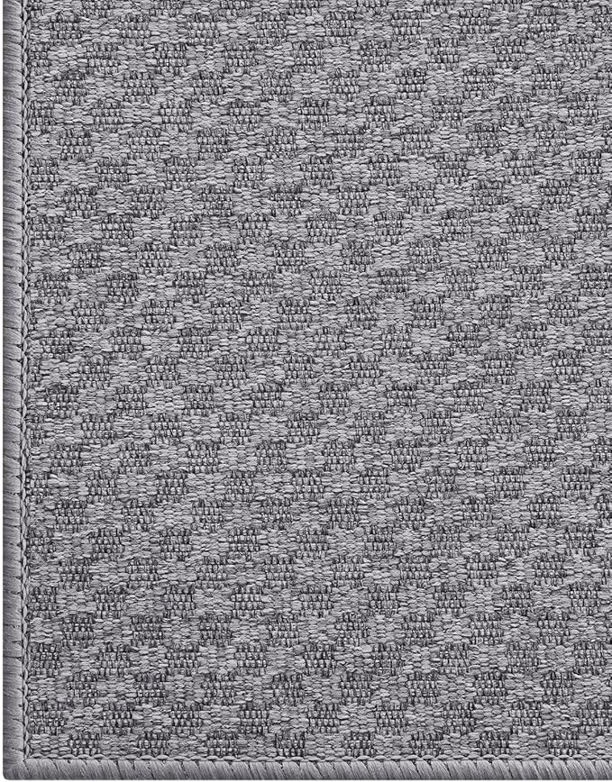 Color&Geometry Large Front Door Mat Indoor Entrance Non Slip Rubber Backed, 36"x56" Indoor Door Mats for Entryway, Dirt Trapper Double Doormat, Washable, Dark Grey (Rolled-up NO Creases)