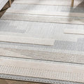 Well Woven Harlow Collection Briar Light Blue - Modern Tribal Minimalist Geometric 6x9 Area Rug - Ideal for Living Room, Dining Room & Bedroom - Durable, Stain Resistant & Easy to Clean