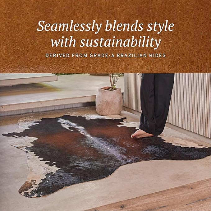 Brindle Brazilian Cowhide: XL
