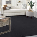 Nourison Home Nourison Essentials Black 7' x 10' Area Rug - Easy Clean, Non Shedding, Bed Room, Living Room, Dining Room, Kitchen (7' x 10')