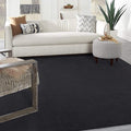 Nourison Home Nourison Essentials Black 8' x 11' Area Rug - Easy Clean, Non Shedding, Bed Room, Living Room, Dining Room, Kitchen (8' x 11')