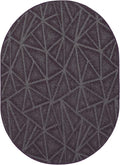 Furnish my Place Geometrical Pattern Indoor/Outdoor Refine Purple Rug, Abstract Area Rug, Doorway Mat, Contemporary Rug for Living Room, Entryway, Made in USA - 2' x 6' Oval