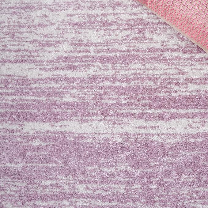SAFAVIEH Adirondack Collection Area Rug - 4' Square, Cream & Purple, Modern Ombre Design, Non Shedding & Easy to Clean, Ideal for Living Room, Bedroom, Office, Dining Space (ADR113L)