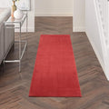 Nourison Home Nourison Essentials Brick Red 2'2" x 10' Area Rug - Easy Clean, Non Shedding, Bed Room, Living Room, Dining Room, Kitchen (10' Runner)