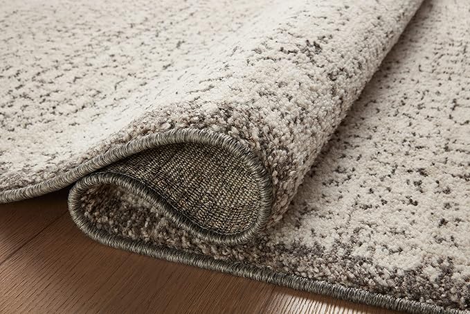 Loloi Darby Collection DAR-04 Ivory/Stone 6'-7" x 9'-3" Area Rug