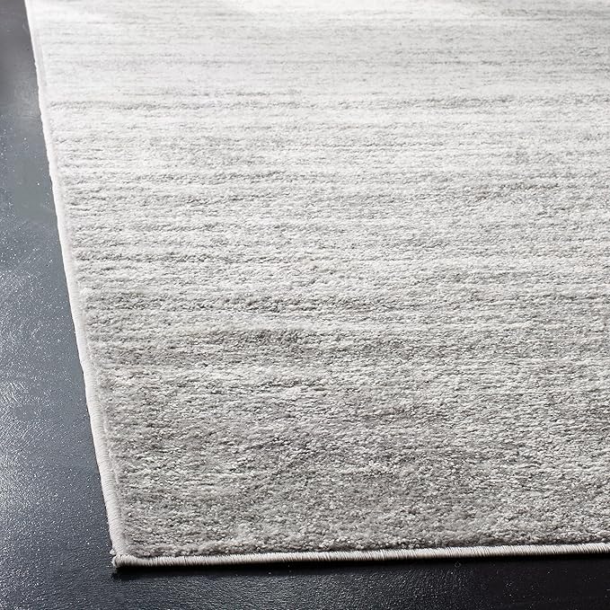SAFAVIEH Adirondack Collection Runner Rug - 2' x 14', Ivory & Silver, Modern Ombre Design, Non Shedding & Easy to Clean, Ideal for Hallway, Foyer, Kitchen, Entryway, Bedroom (ADR113B)