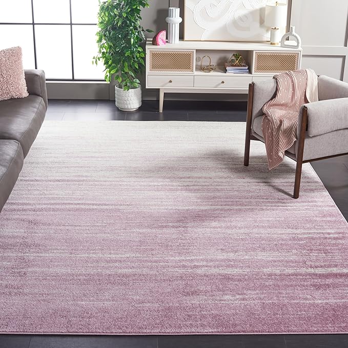 SAFAVIEH Area Rug 10x14 - Adirondack Collection - Large - Cream & Purple, Modern Ombre Design, Non Shedding & Easy to Clean, Ideal for Living Room, Bedroom, Office, Dining Space (ADR113L)