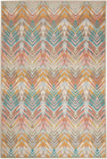 Dash & Albert Seneca Stone Machine Washable Rug, 3 X 5 Feet, Multi Graphic Pattern