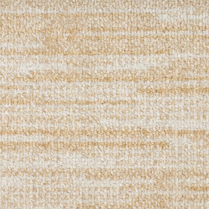Nourison Home Nourison Essentials Ivory Gold 2'2" x 10' Area Rug - Easy Clean, Non Shedding, Bed Room, Living Room, Dining Room, Kitchen (10' Runner)