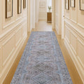 Washable Area Rug. Modern Farmhouse. Vintage. Turkish. Bohemian. Distressed. Oriental. Traditional. Rugs for Living Room. Dining. Bedroom. Office. Entryway. Foyer. (863BM, 2'5" x 13')