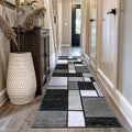 Rugshop Contemporary Modern Boxes for Hallway,Living Room,Bedroom,Kitchen Non Shedding Carpet Runner Rug 2'7" x 10' Gray