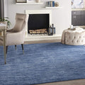 Nourison Home Nourison Essentials Navy Blue 9' x 12' Area Rug - Easy Clean, Non Shedding, Bed Room, Living Room, Dining Room, Kitchen (9' x 12')