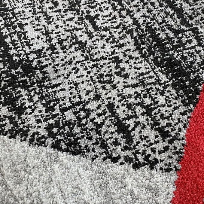 Persian-Rugs Luxe Weavers Victoria Collection 3895 Gray 8 ft x 11 ft Modern Abstract Geometric Stain Resistant Area Rug