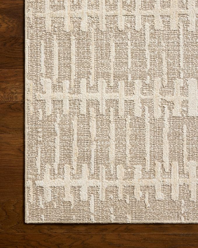 Loloi Amber Lewis Bexley Collection BEX-02 Taupe/Natural 2'-7" x 12'-0" Runner Rug Neutral, Textured, Living, Bedroom, Dining, Carpet